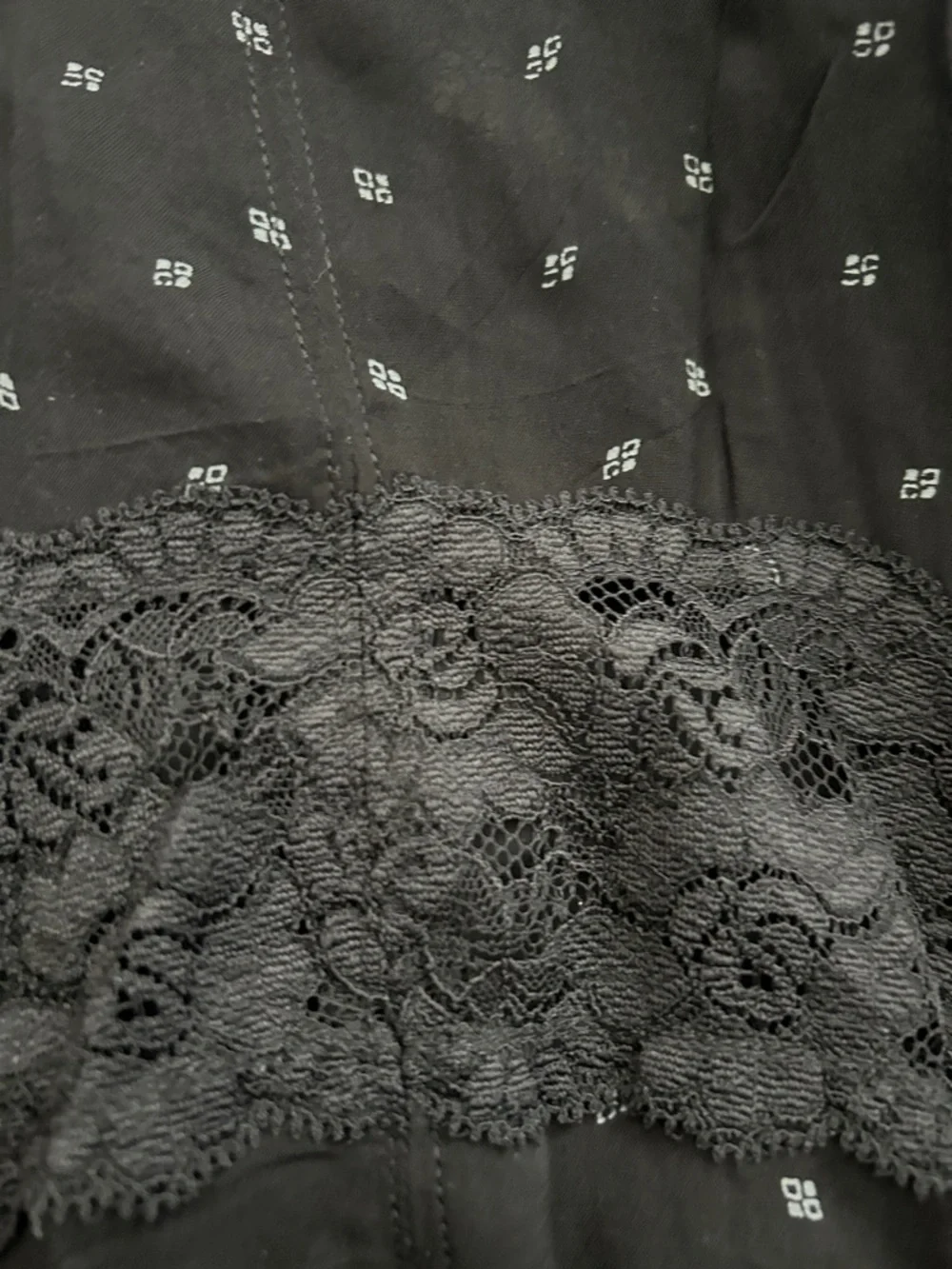 Free People Black Lace-Trim Slip Chemise - Picture 4 of 5